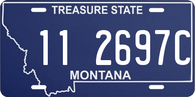 MT license plate 112697C