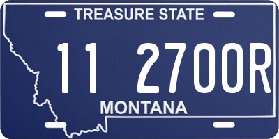 MT license plate 112700R