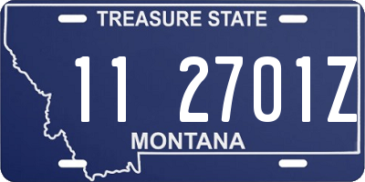 MT license plate 112701Z