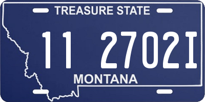 MT license plate 112702I