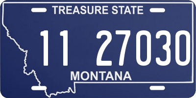 MT license plate 112703O