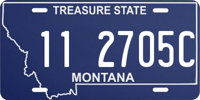 MT license plate 112705C