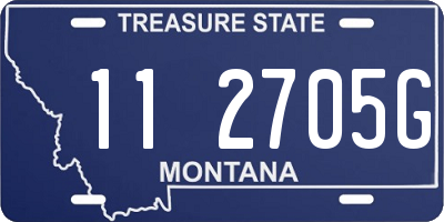 MT license plate 112705G