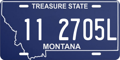MT license plate 112705L