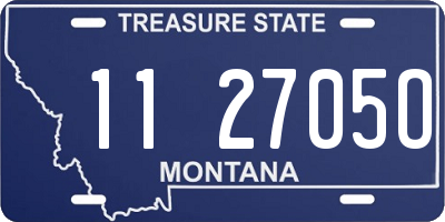 MT license plate 112705O