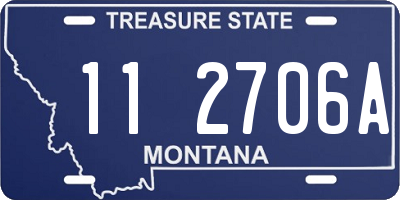 MT license plate 112706A