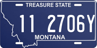 MT license plate 112706Y