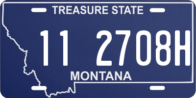 MT license plate 112708H