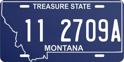 MT license plate 112709A
