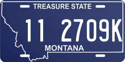 MT license plate 112709K