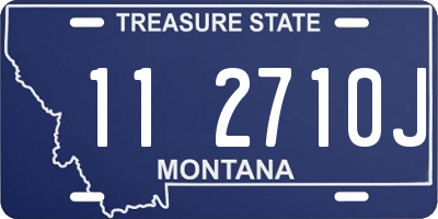 MT license plate 112710J