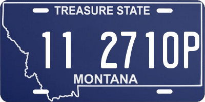 MT license plate 112710P