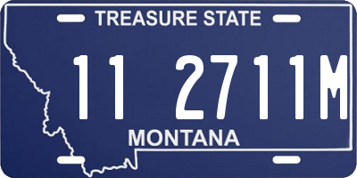 MT license plate 112711M