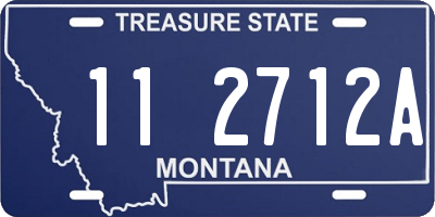 MT license plate 112712A