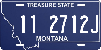 MT license plate 112712J