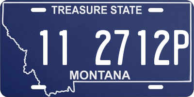 MT license plate 112712P
