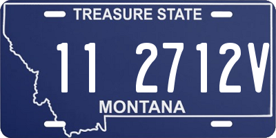 MT license plate 112712V