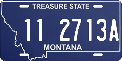 MT license plate 112713A
