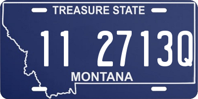 MT license plate 112713Q