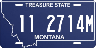 MT license plate 112714M