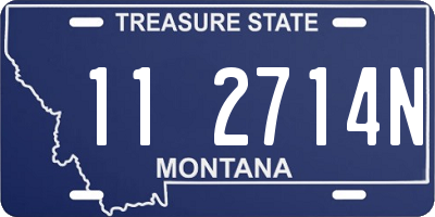MT license plate 112714N