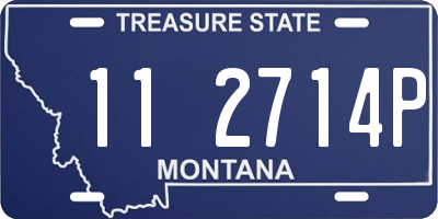 MT license plate 112714P