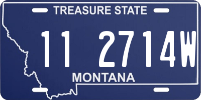 MT license plate 112714W