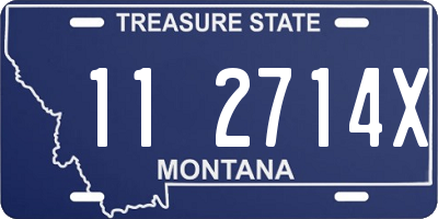 MT license plate 112714X