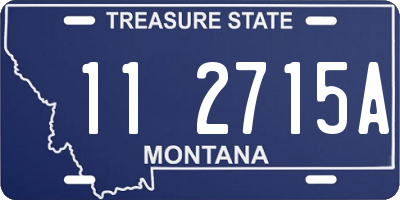 MT license plate 112715A
