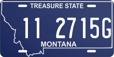 MT license plate 112715G