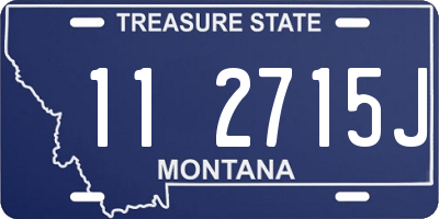 MT license plate 112715J
