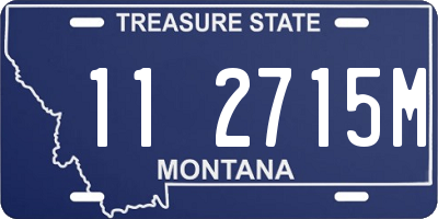 MT license plate 112715M