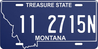MT license plate 112715N