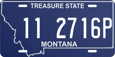 MT license plate 112716P