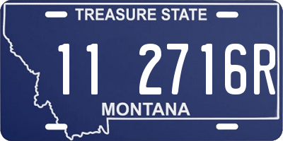 MT license plate 112716R