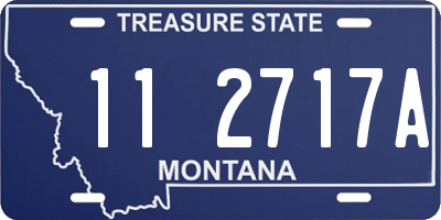 MT license plate 112717A