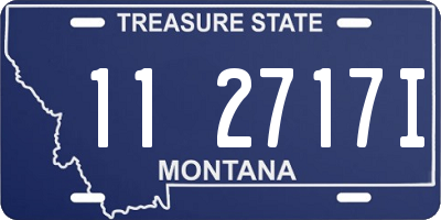 MT license plate 112717I