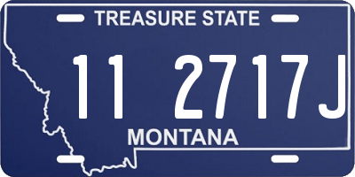 MT license plate 112717J
