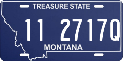 MT license plate 112717Q