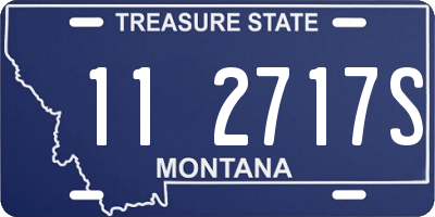 MT license plate 112717S