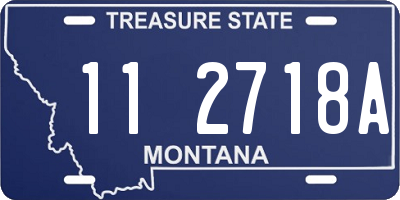 MT license plate 112718A