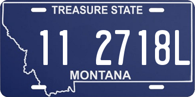 MT license plate 112718L