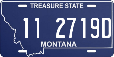 MT license plate 112719D