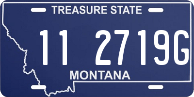 MT license plate 112719G