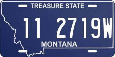MT license plate 112719W