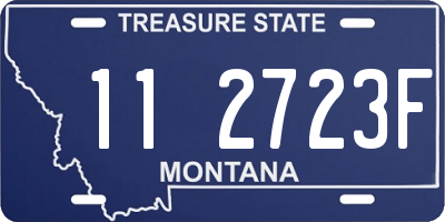 MT license plate 112723F