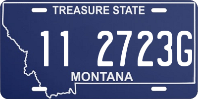 MT license plate 112723G