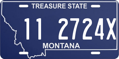 MT license plate 112724X