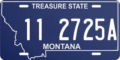 MT license plate 112725A