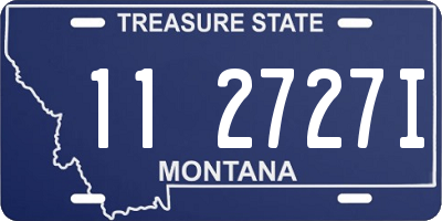 MT license plate 112727I